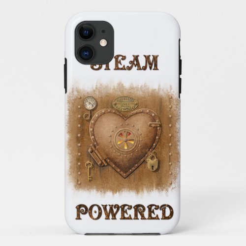 Steam Powered Heart iPhone4 Case