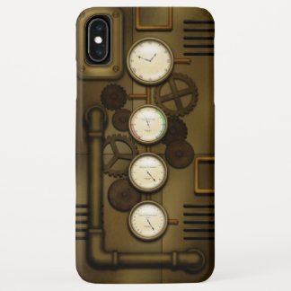 Steam Powered Phone Meters & Gears Mechanical Age iPhone XS Max Case