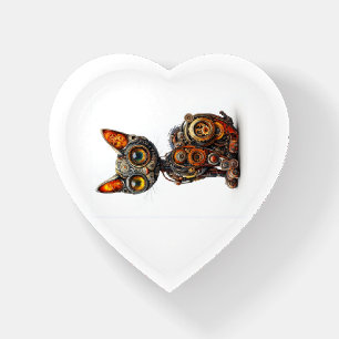 Steam Powered Purr � Steampunk Robot Cat Paperweight