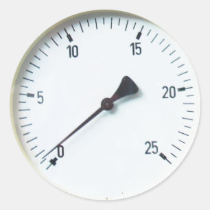 Steam Pressure Gauge Dial Sickers Classic Round Sticker