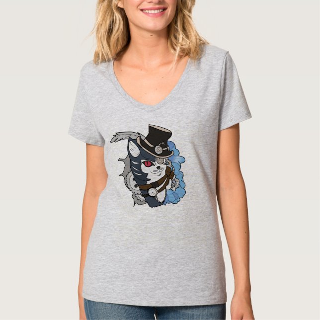 Steam Punk Cat t-shirt (Front)