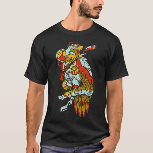 Steam Punk Falcon Bird Animals Steampunk dragon ba T_Shirt