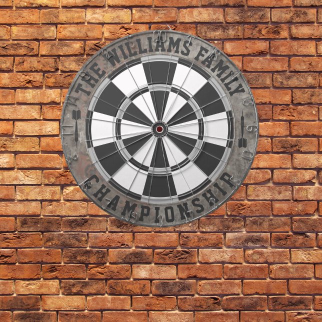 Steam Punk Family Name Personalized  Dart Board (Creator Uploaded)