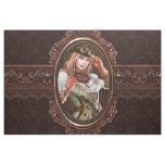 Steam Punk Gears Modern Retro Abstract Pattern Fabric