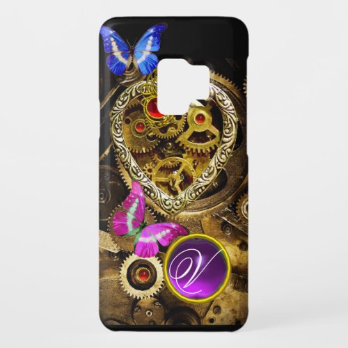 STEAM PUNK HEARTGEARSGEMSBUTTERFLIES MONOGRAM Case_Mate SAMSUNG GALAXY S9 CASE