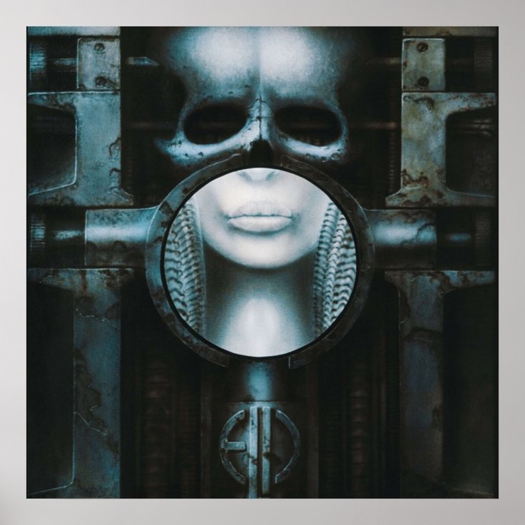 Steam Punk HR Giger Skull Poster | Zazzle