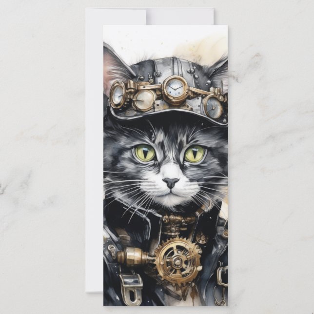 Steam Punk Kitten Card (Front)