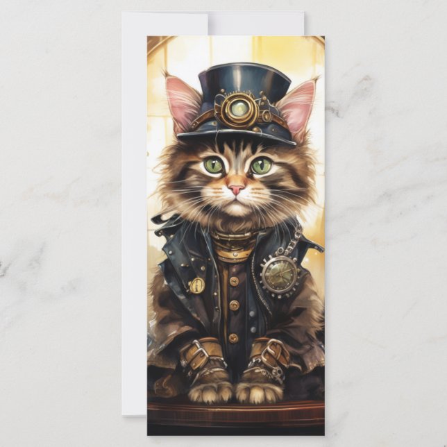 Steam Punk Kitten Card (Front)