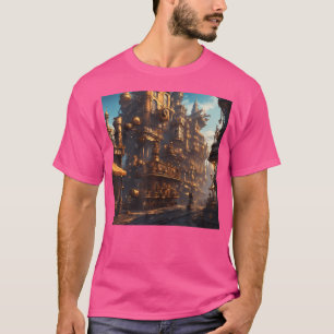 Steam Punk Mechanical City Steampunk City Aestheti T-Shirt