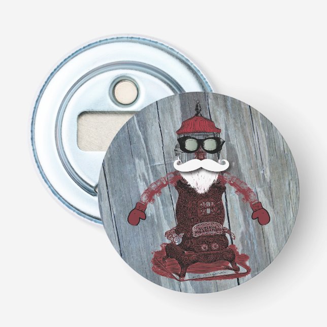 Steam Punk Santa Bottle Opener (Front)