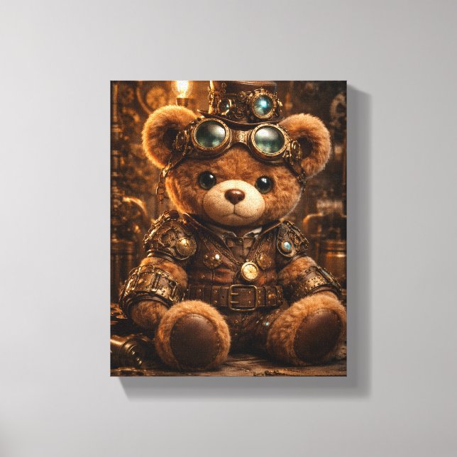 Steam Punk Steve Stretched Canvas Print (Front)