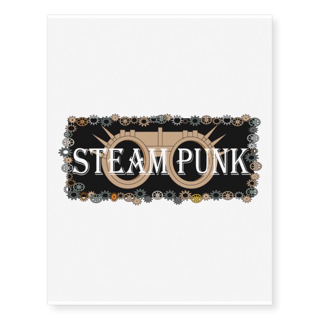 Steam Punk Temporary Tattoos (Front)
