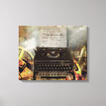 Steam Punk Vintage Typewriter Canvas Print