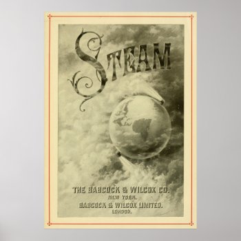 Steam Runs The World 1904 Poster by lostlit at Zazzle