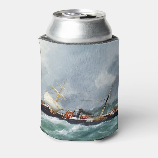 Steam sailing ship Finsbury 1881 Can Cooler (Can Back)