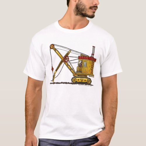 Steam Shovel Digger Construction Apparel T_Shirt