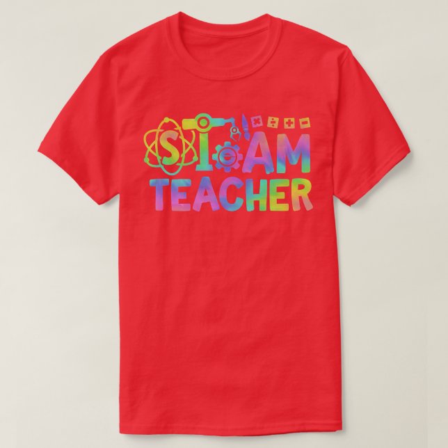 STEAM Teacher Back To School STEM Science Technolo T-Shirt (Design Front)