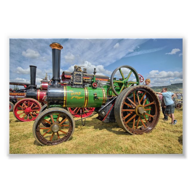 Steam Traction Engine Photo Print (Front)