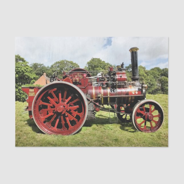 STEAM TRACTION ENGINE TISSUE PAPER (Front)