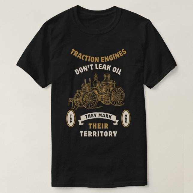 Steam Traction Engines T-Shirt (Design Front)