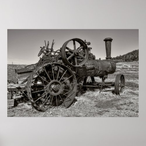 Steam Tractor _ Molson Ghost Town Poster