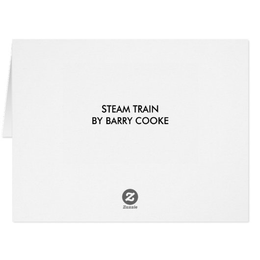 STEAM TRAIN (Back Horizontal)