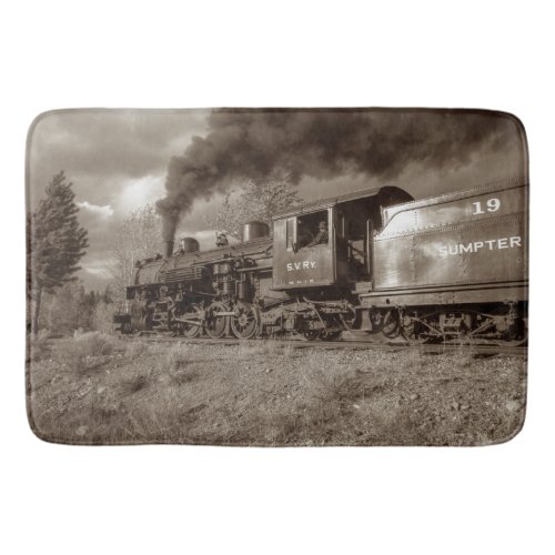 Steam Train 25A_E Image Options Bathroom Mat