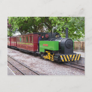 Steam train at Leighton Buzzard Postcard