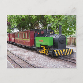 Steam train at Leighton Buzzard Postcard
