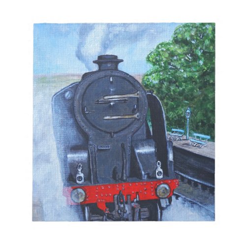 Steam Train at the Station Notepad