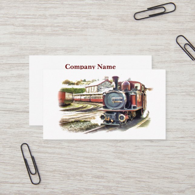 STEAM TRAIN BUSINESS CARD (Front/Back In Situ)