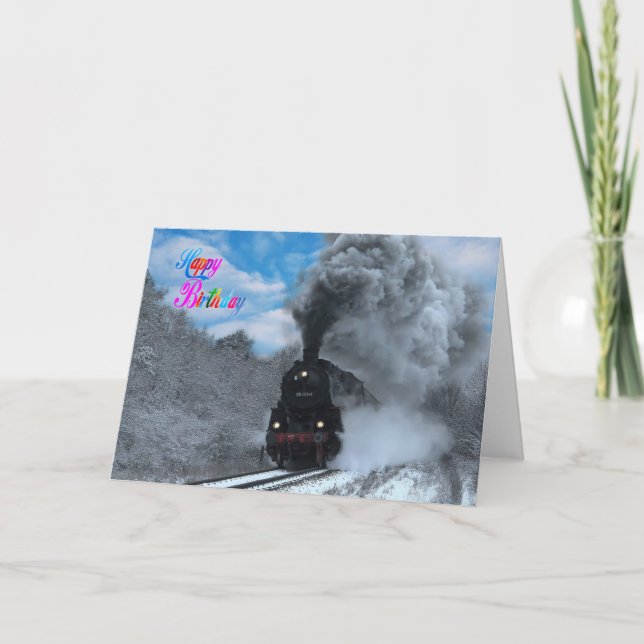 Steam Train Card (Front)