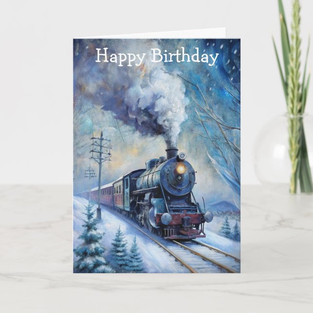 Steam Train Card (Front)