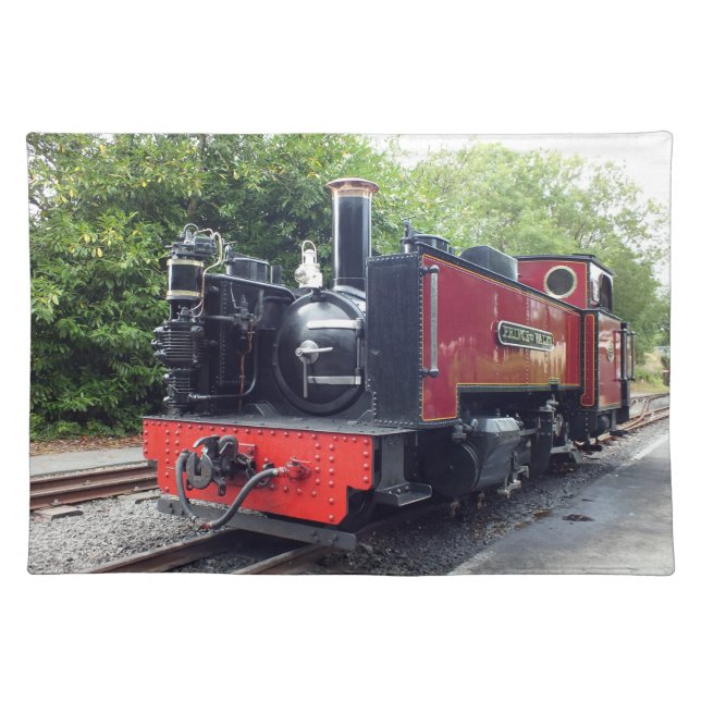 STEAM TRAIN   CLOTH PLACEMAT (Front)