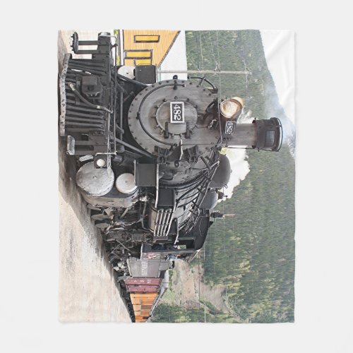 Steam train Colorado 8 Fleece Blanket