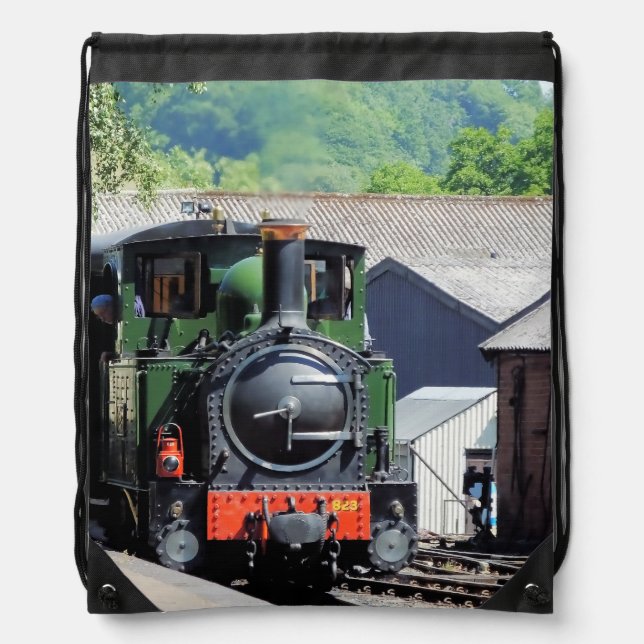 STEAM TRAIN   DRAWSTRING BAG (Front)