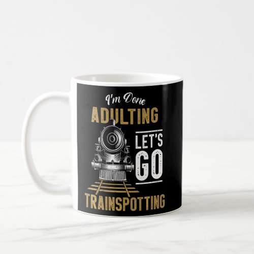 Steam Train Driver Trainspotting Locomotive Vintag Coffee Mug