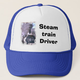 Steam Train Driver Trucker Hat