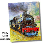 Steam Train Engine Locomotive 778  Jigsaw Puzzle<br><div class="desc">A great Steam Train Painting for any Train Lover.</div>