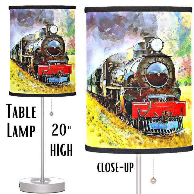 Steam Train Engine Locomotive 778   Table Lamp (Creator Uploaded)