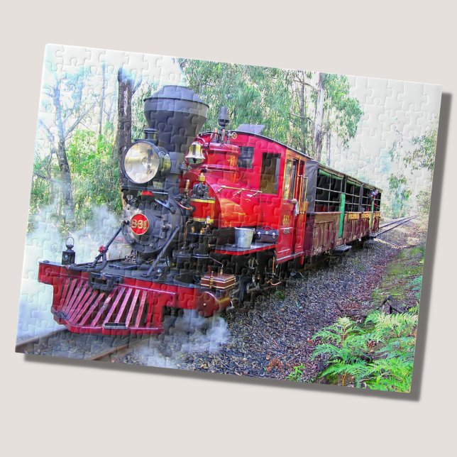 Steam Train Engine Locomotive Railroad Jigsaw Puzzle (Creator Uploaded)