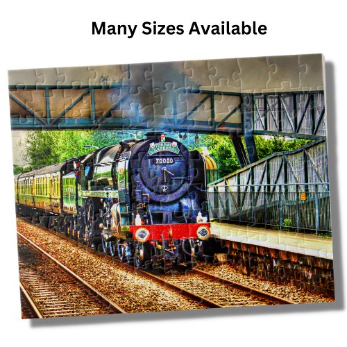 Steam Train Engine Locomotive Railroad Railway  Ji Jigsaw Puzzle
