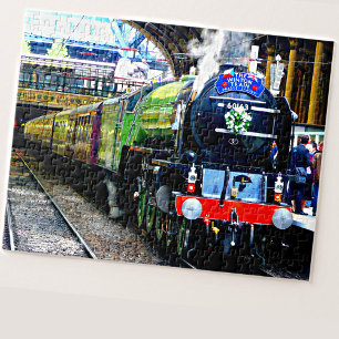Steam Train Engine Locomotive Railroad Railway Jigsaw Puzzle