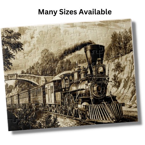 Steam Train Engine Locomotive Railroad Railway  Jigsaw Puzzle