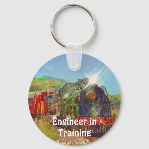 Steam Train Enthusiasts Key_Chains Keychain