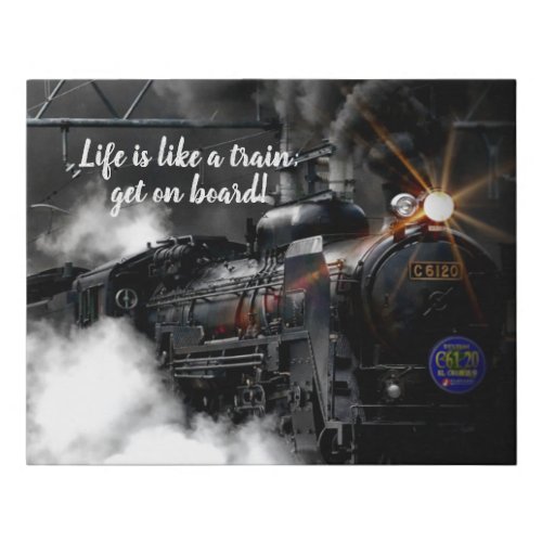 Steam Train Faux Canvas Print