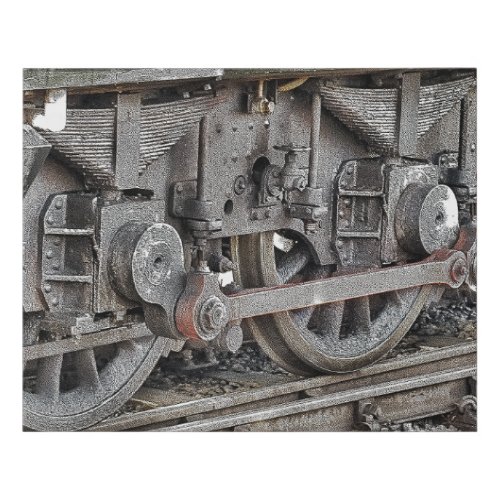 STEAM TRAIN FAUX CANVAS PRINT