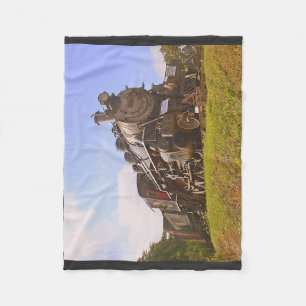 Steam Train Fleece Blanket