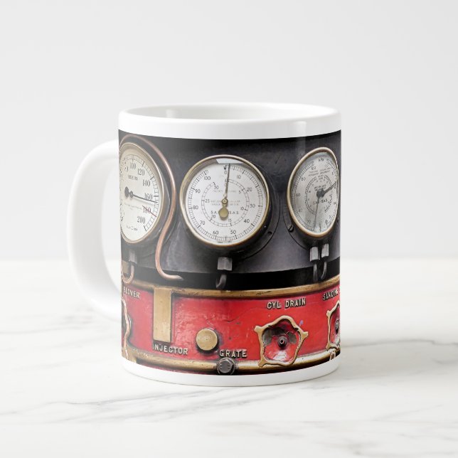 STEAM TRAIN GIANT COFFEE MUG (Front Left)