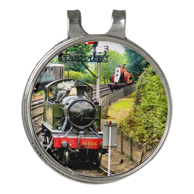 STEAM TRAIN GOLF HAT CLIP (Front)